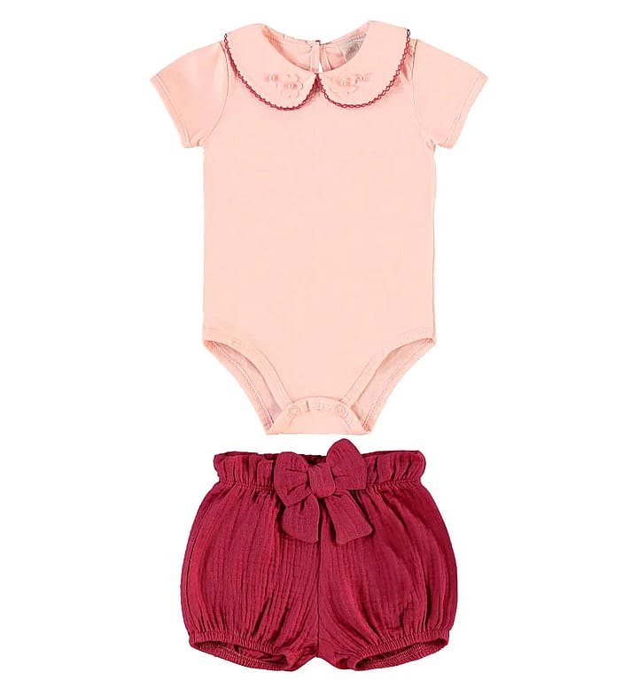 Conjunto Rosa Bebe Pulla Bulla Menina - 55522-1471