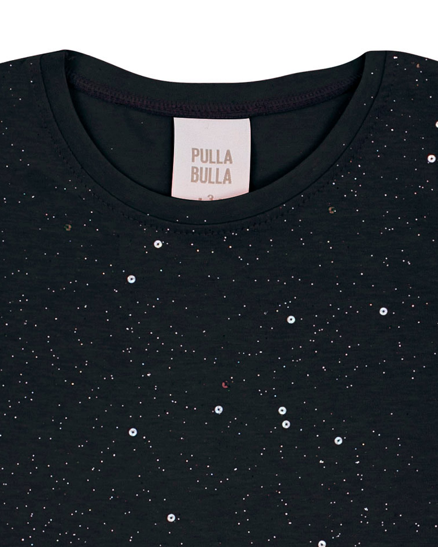 Blusa Preto Primeiros Passos Pulla Bulla Menina - 53305-1357