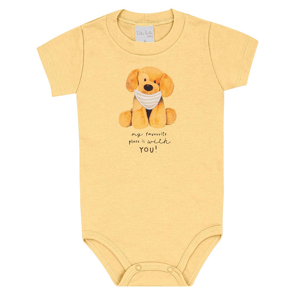 Conjunto Amarelo Bebê Pulla Bulla Menino - 53270-1346