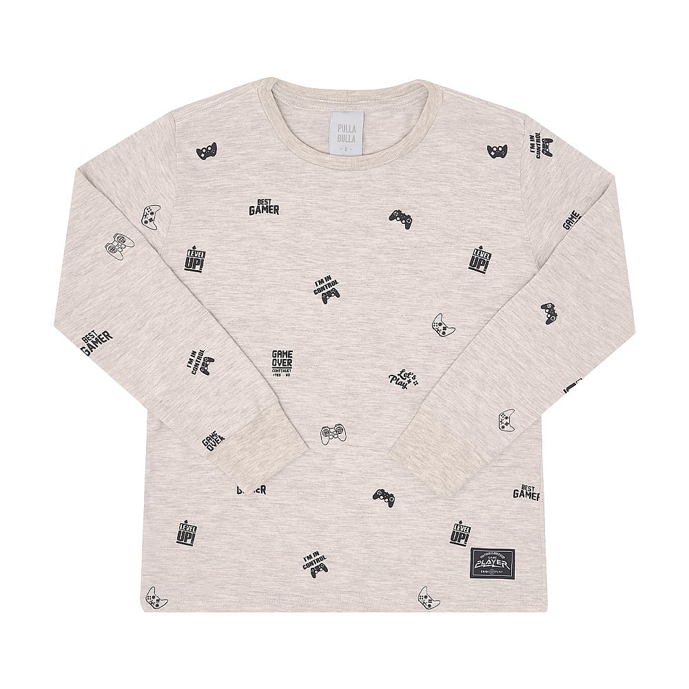 Camiseta Infantil Menino - Mescla Banana - 50351-60