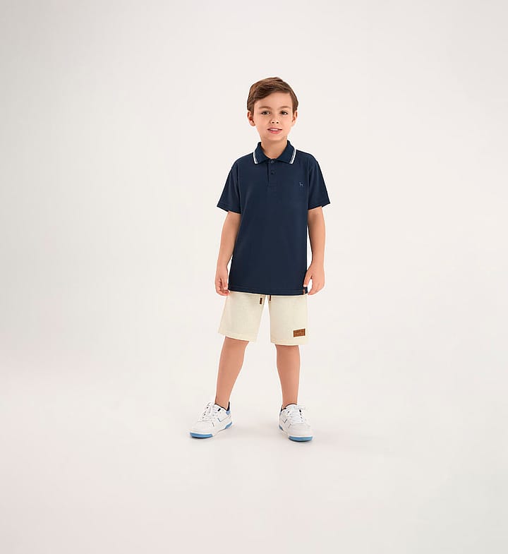 Bermuda Natural Infantil Pulla Bulla Menino - 53863-68