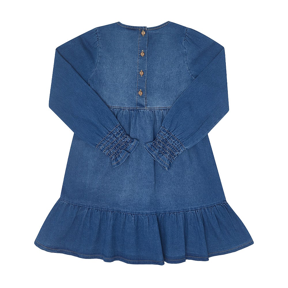 Vestido Infantil Menina - Indigo Escuro - 50322-1113