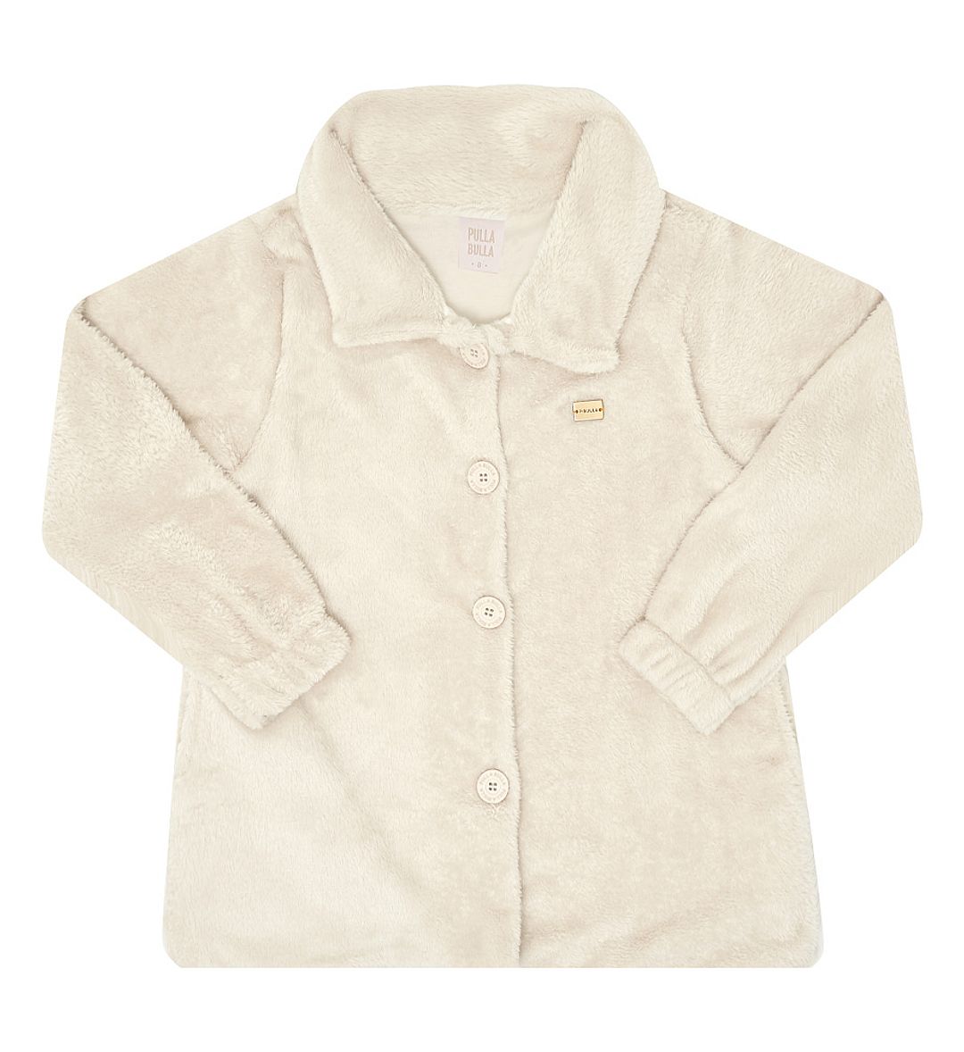 Casaco Infantil Menina - Creme - 50310-1255