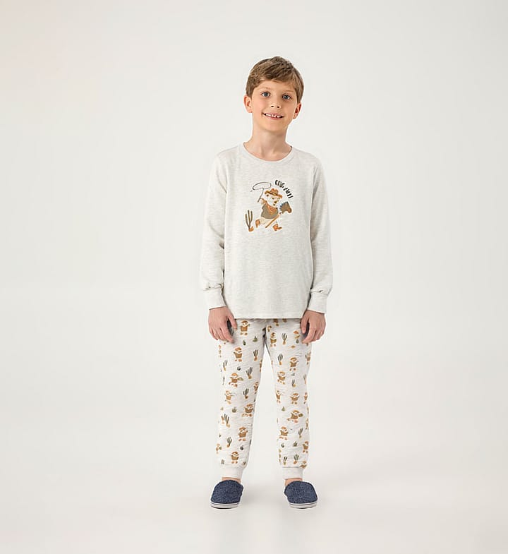 Pijama Mescla Infantil Pulla Bulla Menino - 200971-60