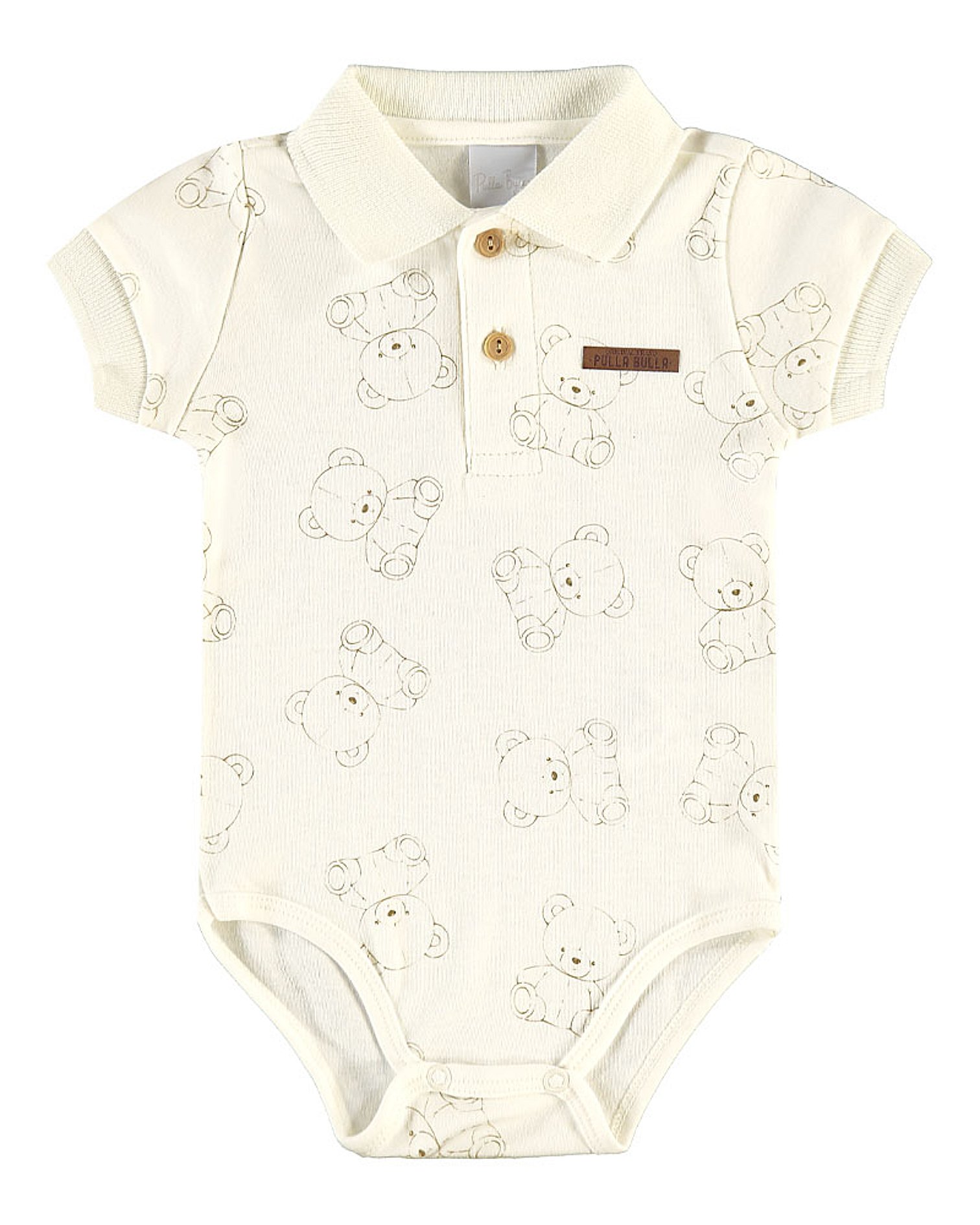 Body Bege Bebe Pulla Bulla Menino - 53654-1271