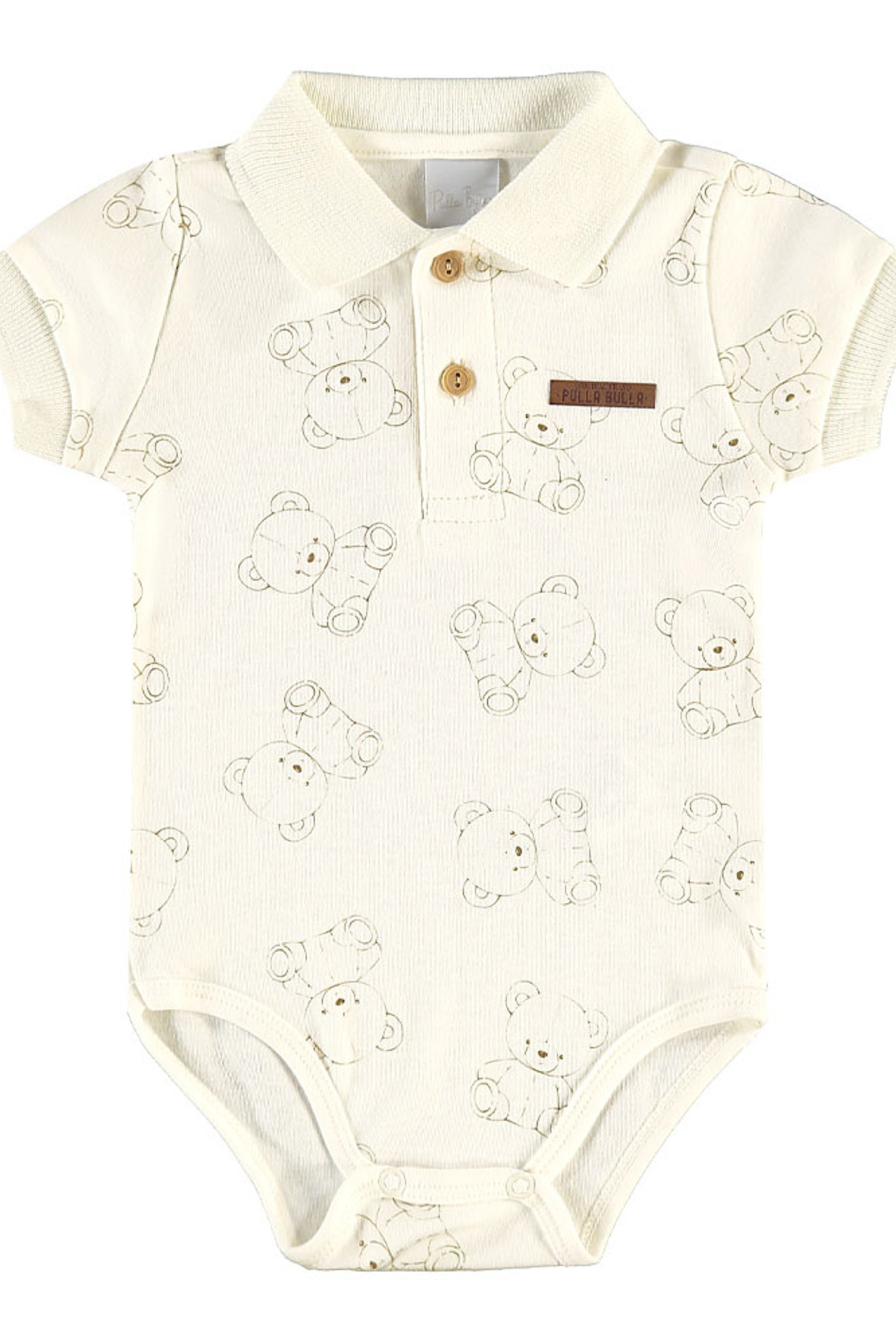 Body Bege Bebe Pulla Bulla Menino - 53654-1271