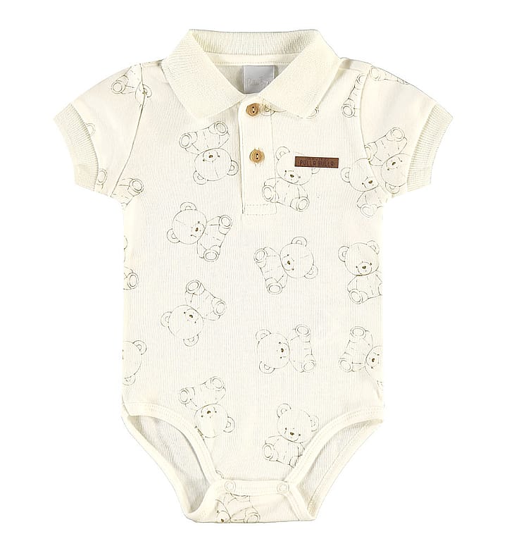 Body Bege Bebe Pulla Bulla Menino - 53654-1271