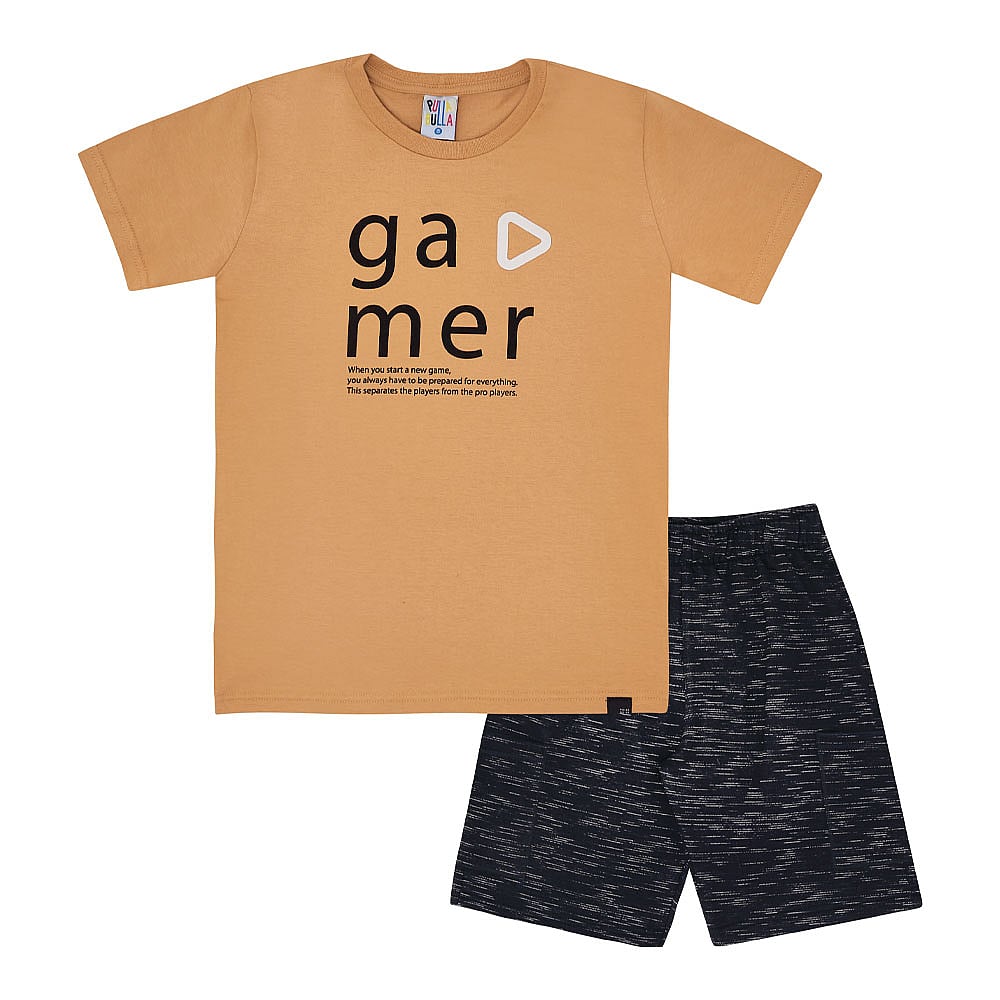 Conjunto Infantil Menino - Camelo - 48877-306