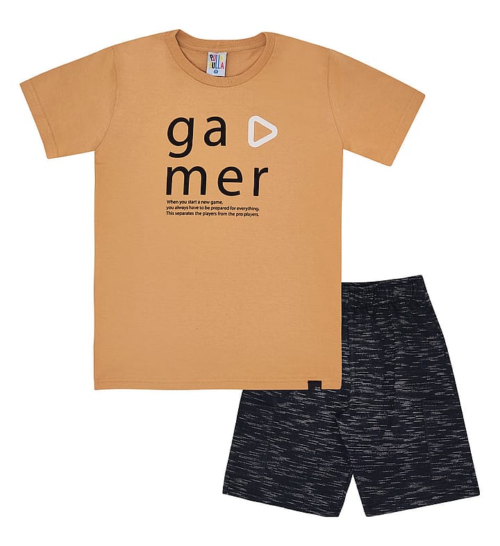 Conjunto Infantil Menino - Camelo - 48877-306