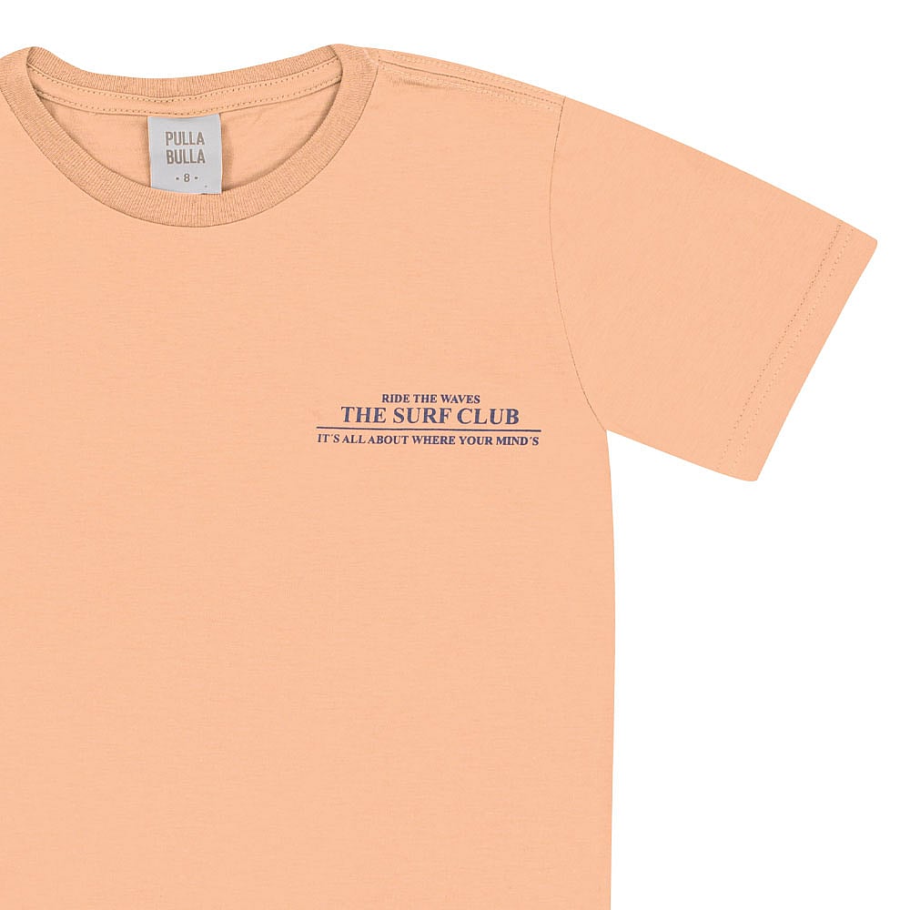 Camiseta Laranja Infantil Pulla Bulla Menino - 53458-1292