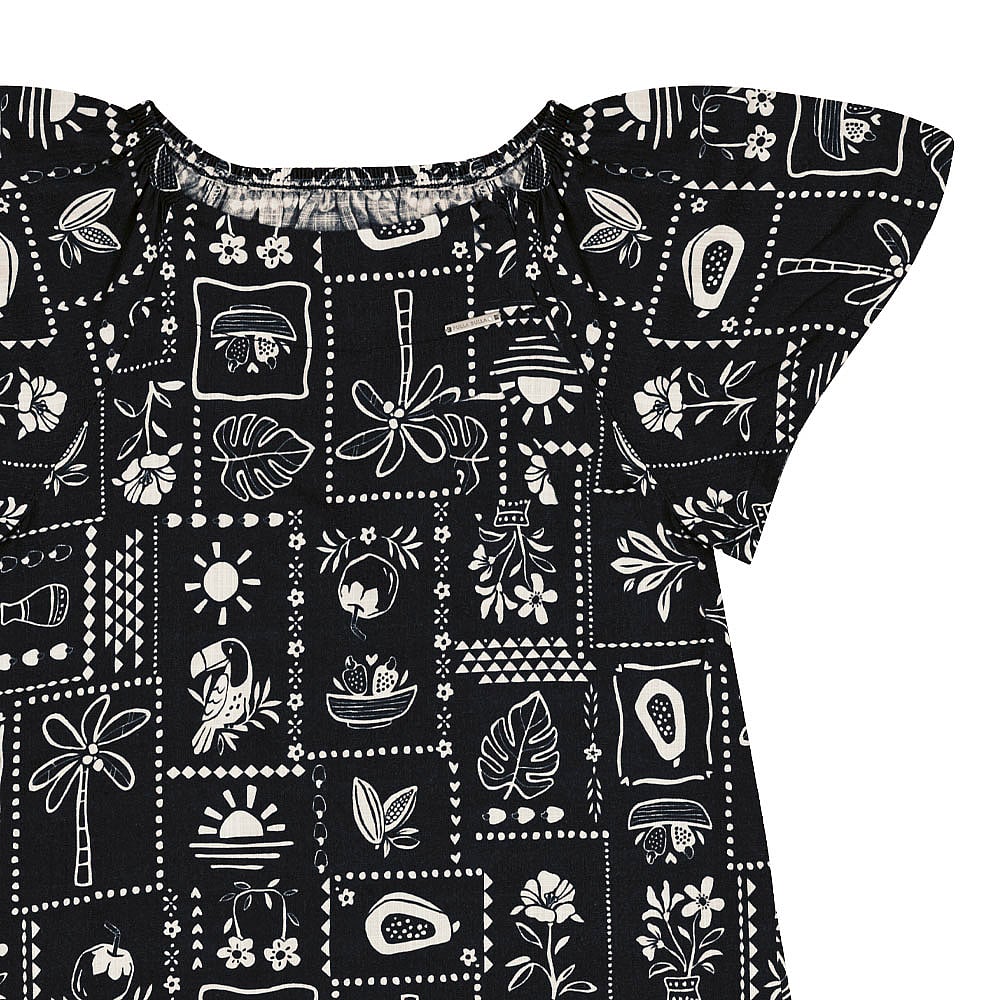 Vestido Preto Infantil Pulla Bulla Menina - 53420-1124