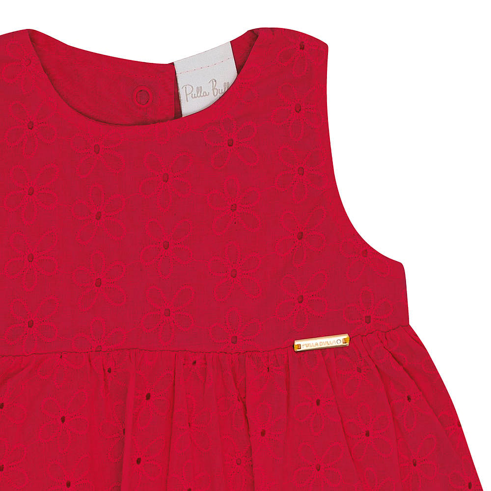 Conjunto Bebê Menina - Vermelho - 52122-65