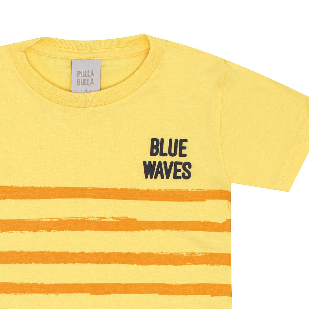 Camiseta Primeiros Passos Menino - Amarelo - 52255-62