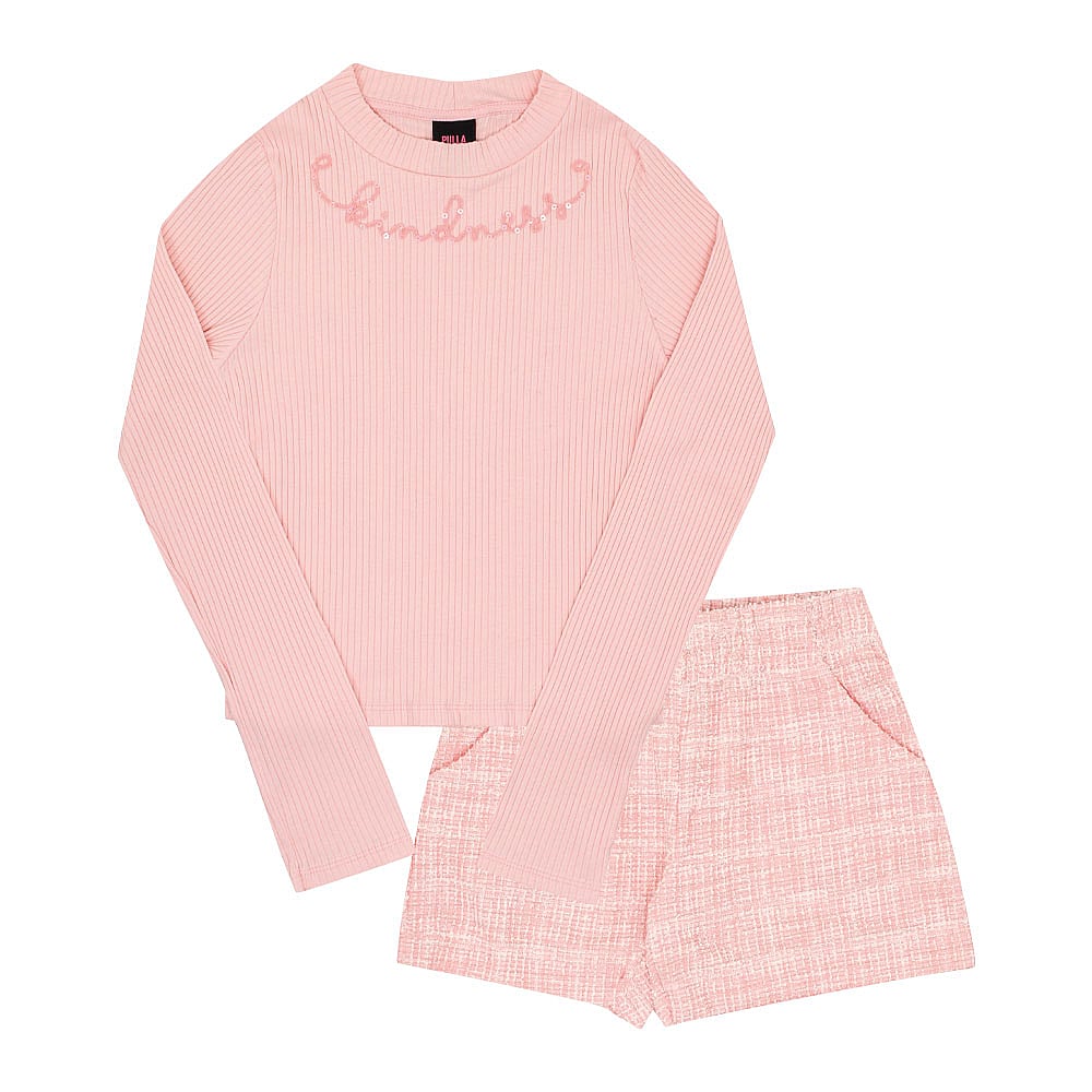 Conjunto Juvenil Menina - Rosa - 52930-11