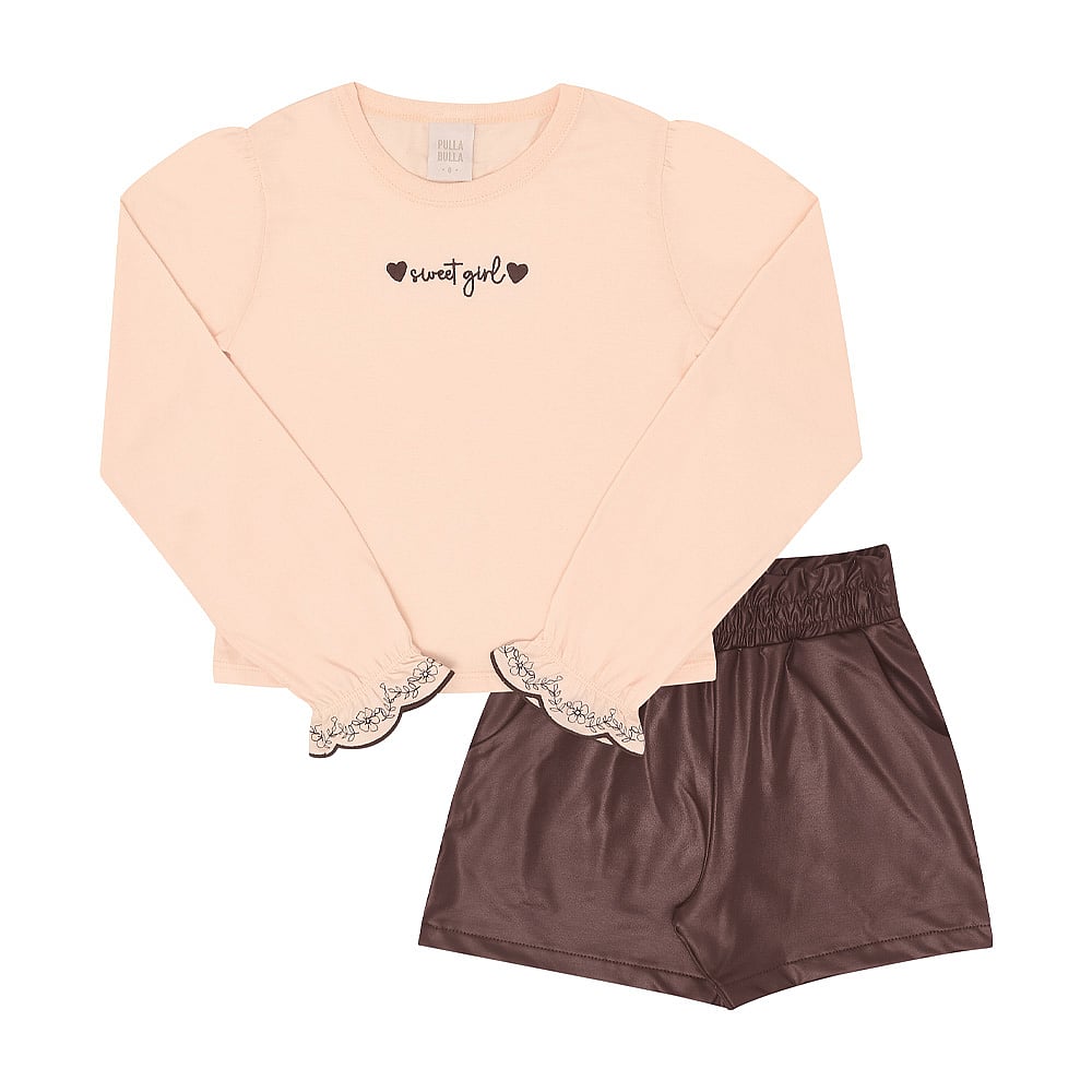 Conjunto Infantil Menina - Rosa Po - 50326-1298