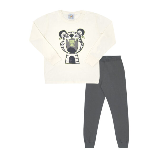 Pijama Primeiros Passos Menino - Off White - 200550-1271