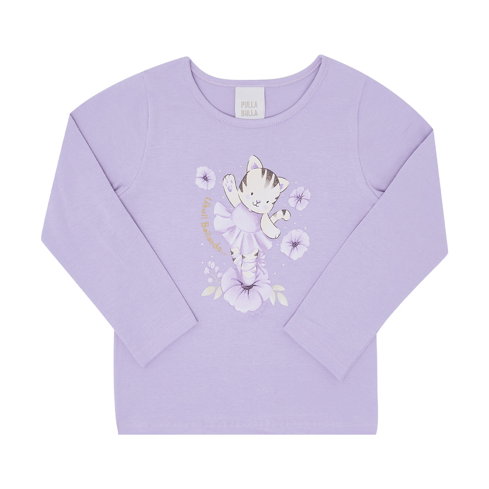 Blusa Primeiros Passos Menina - Lilas - 50201-472