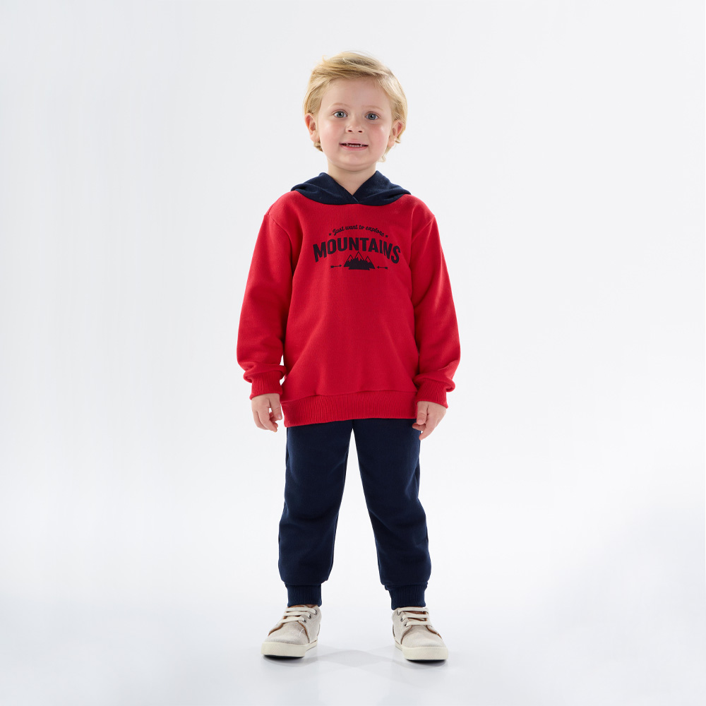 Conjunto Primeiros Passos Menino - Vermelho - 50272-65