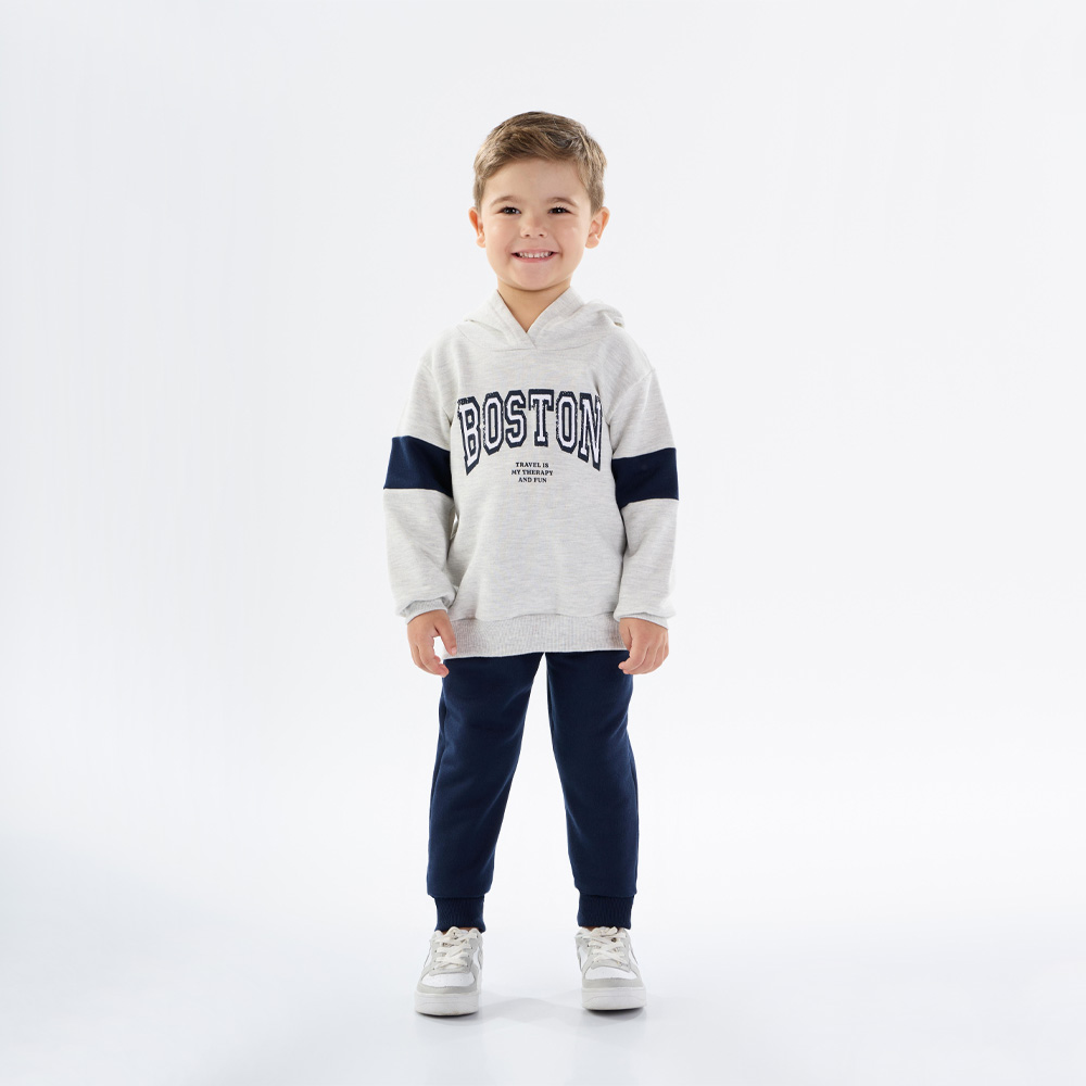 Conjunto Primeiros Passos Menino - Mescla Banana - 50273-60