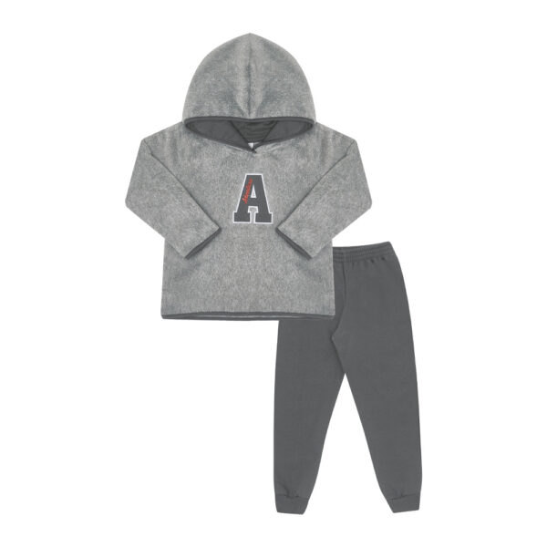 Conjunto Primeiros Passos Menino - Cinza - 50276-354