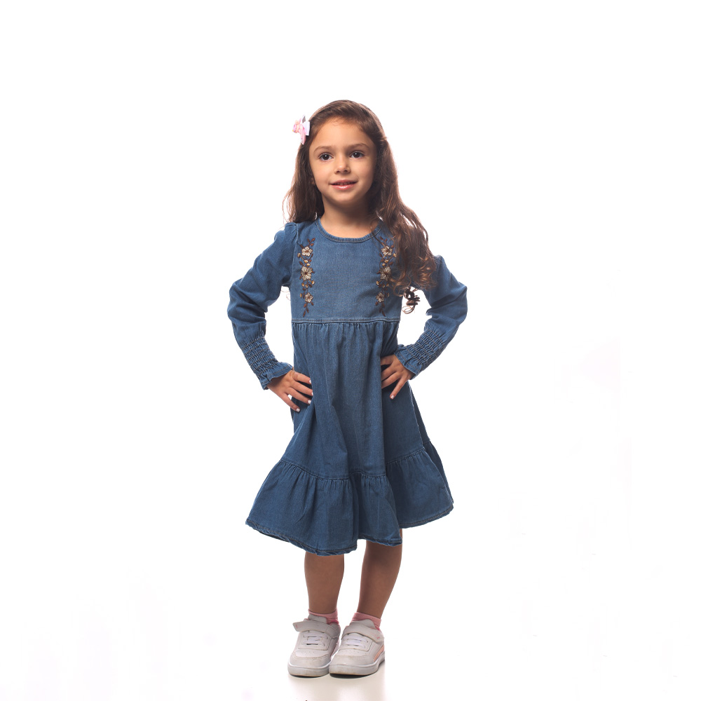 Vestido Infantil Menina - Indigo Escuro - 50322-1113