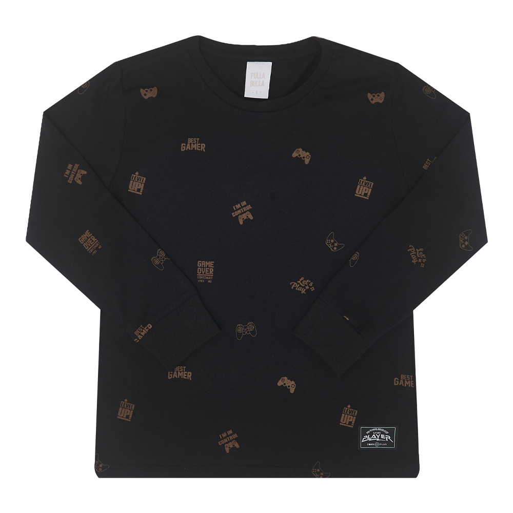 Camiseta Infantil Menino - Preto - 50351-51