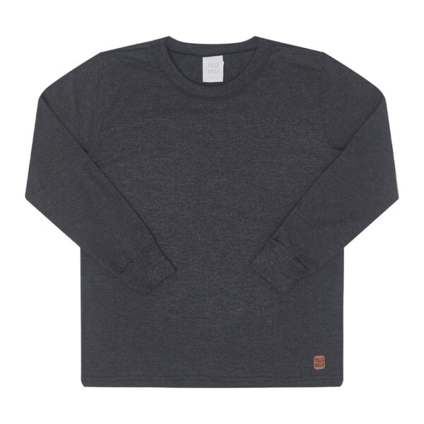 Camiseta Infantil Menino - Mescla Preto - 50357-876