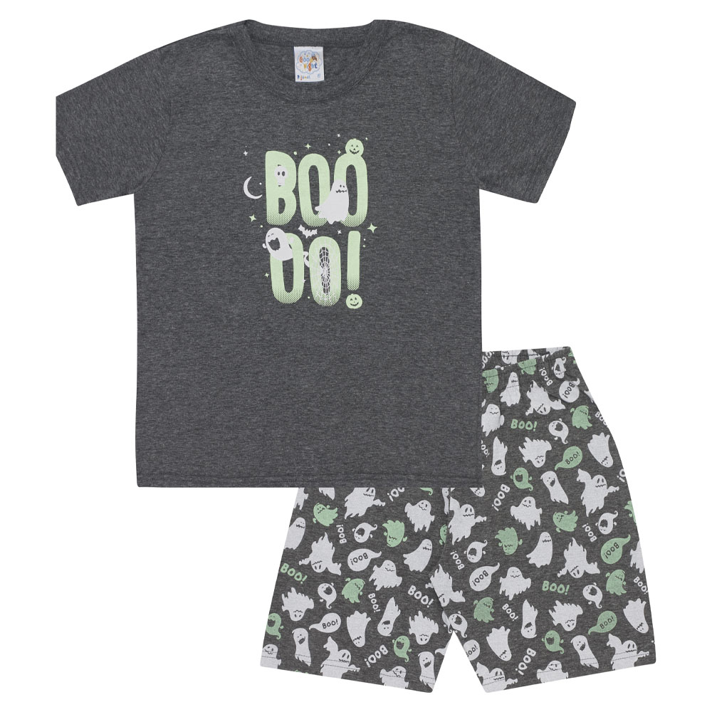 Pijama Primeiros Passos Menino - Mescla Chumbo - 200250-455