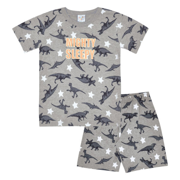 Pijama Primeiros Passos Menino - Rotativo Mescla Cinza - 200451-1053