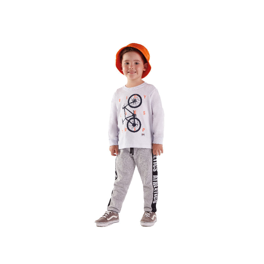 Camiseta Bebê Menino - Branco - 47252-3