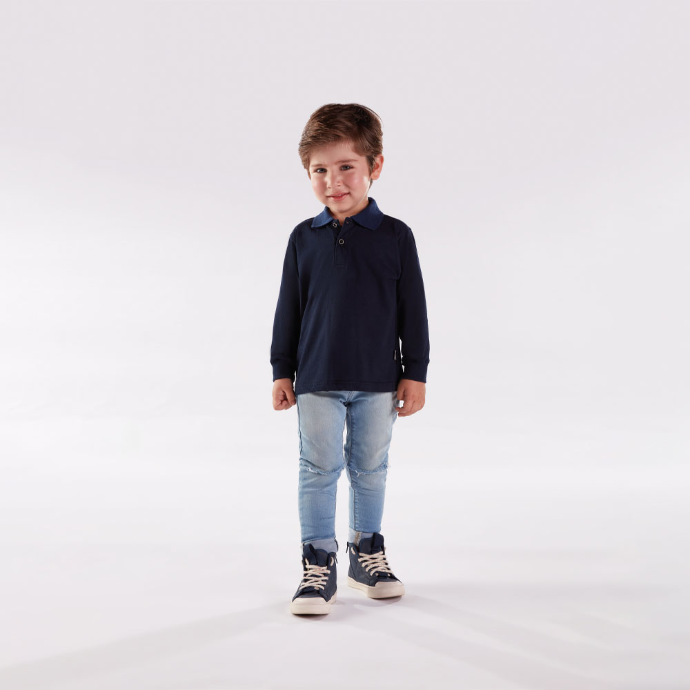 Polo Bebê Menino - Marinho - 47257-58