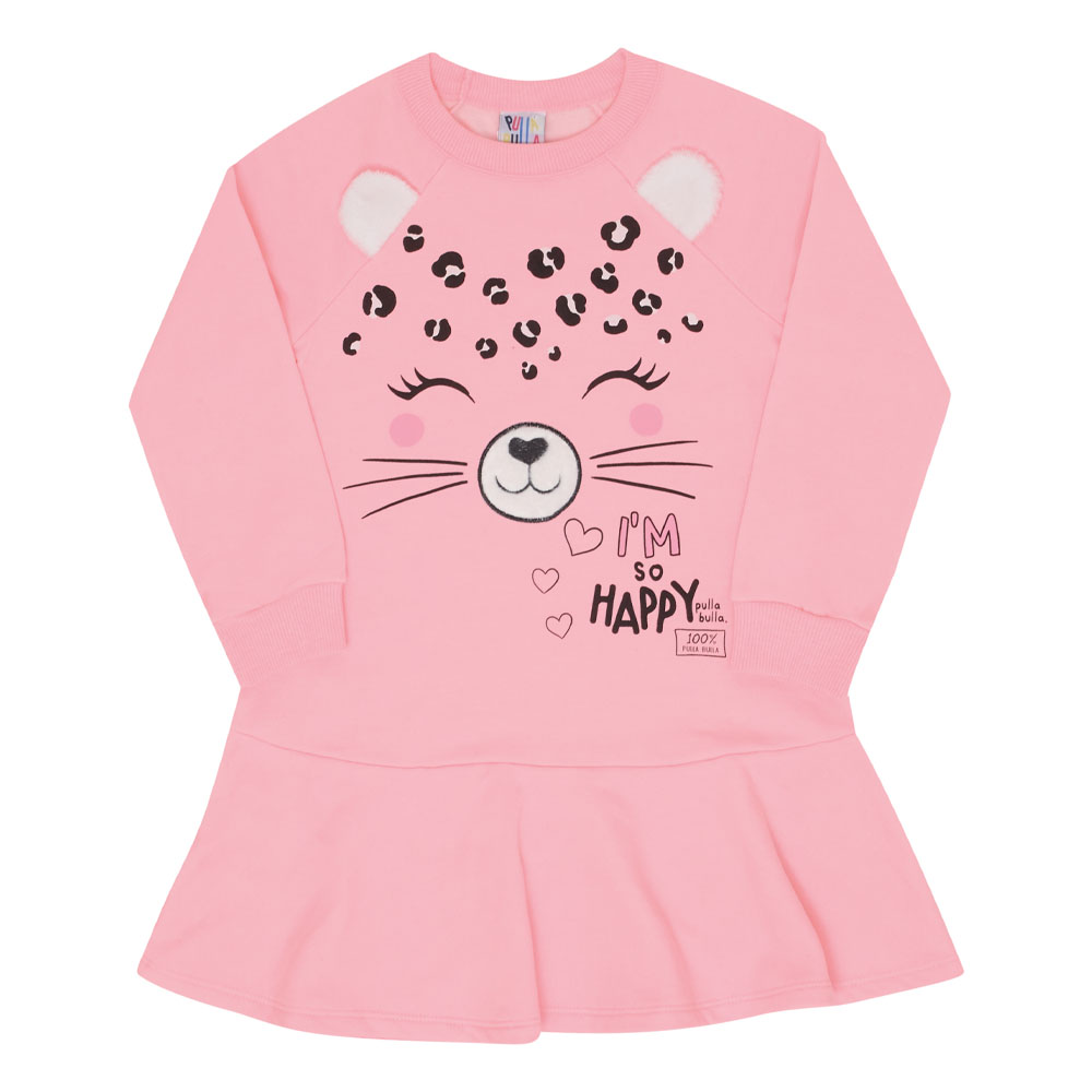 Vestido Bebê Menina - Rosa Lumi - 47213-1183