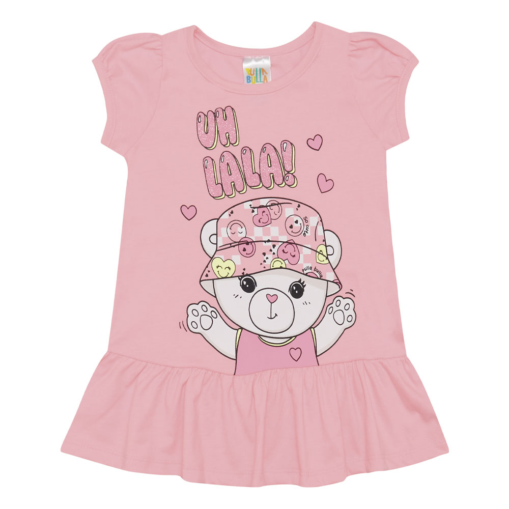 Vestido Bebê Menina - Rosa Lumi - 48206-1183