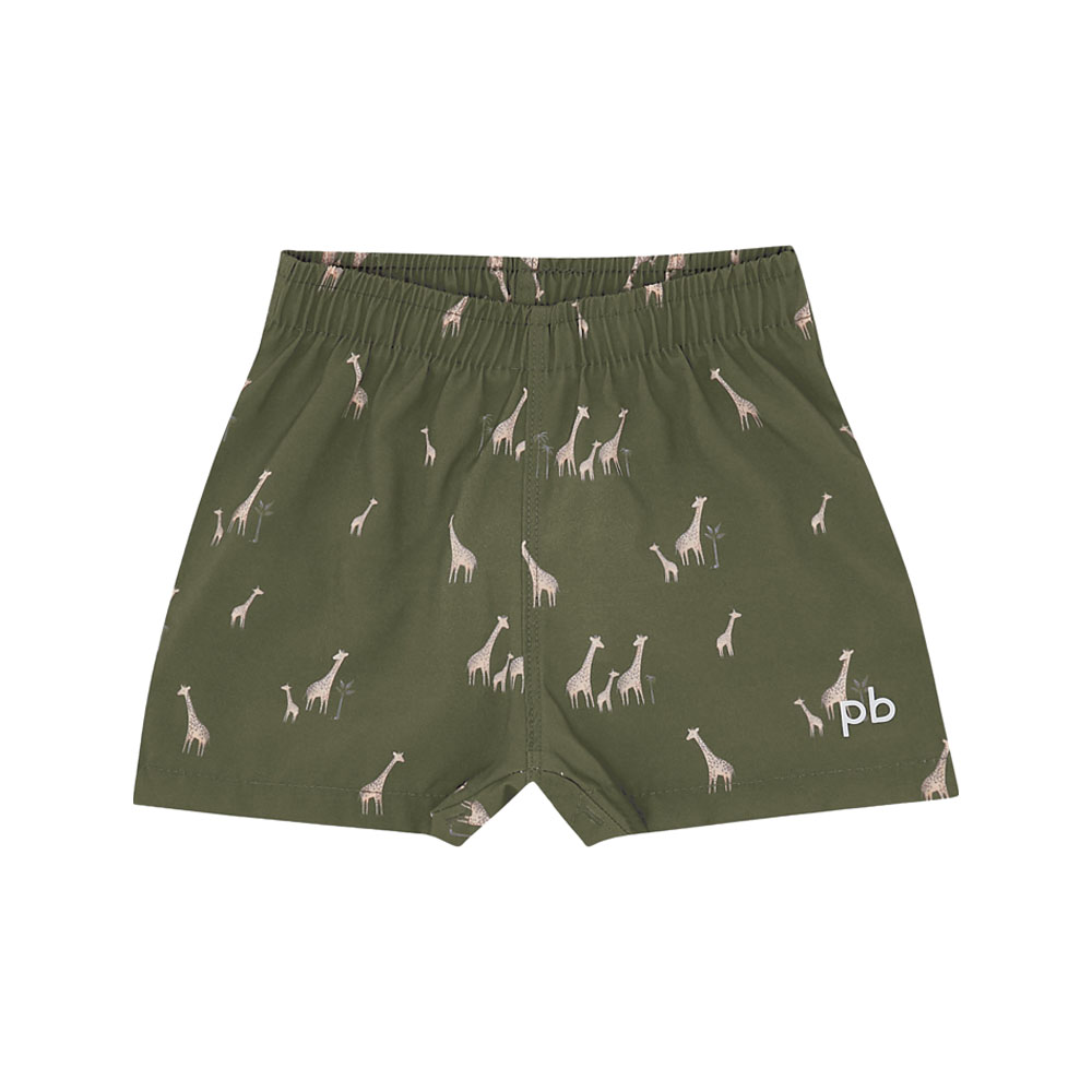 Shorts Bebê Menino - Sublimado Militar - 48656-1142