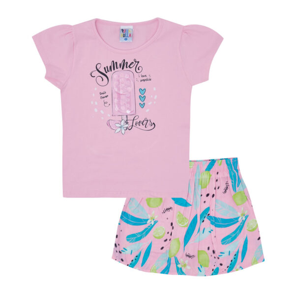 Conjunto Infantil Menina - Rosa - 48839-1