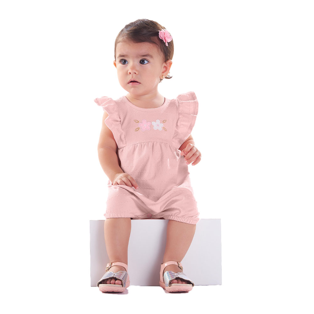 Macacão Bebê Menina - Rose - 49108-11
