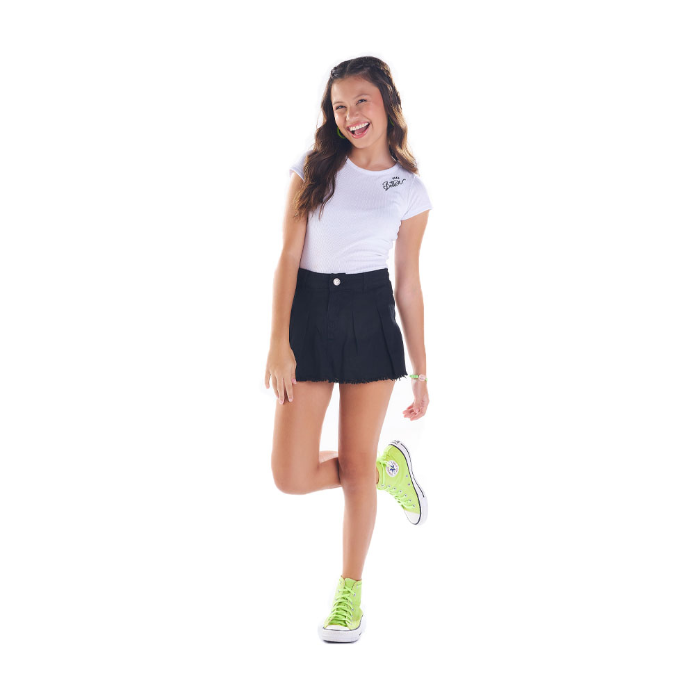 Conjunto Juvenil Menina - Branco - 49424-3