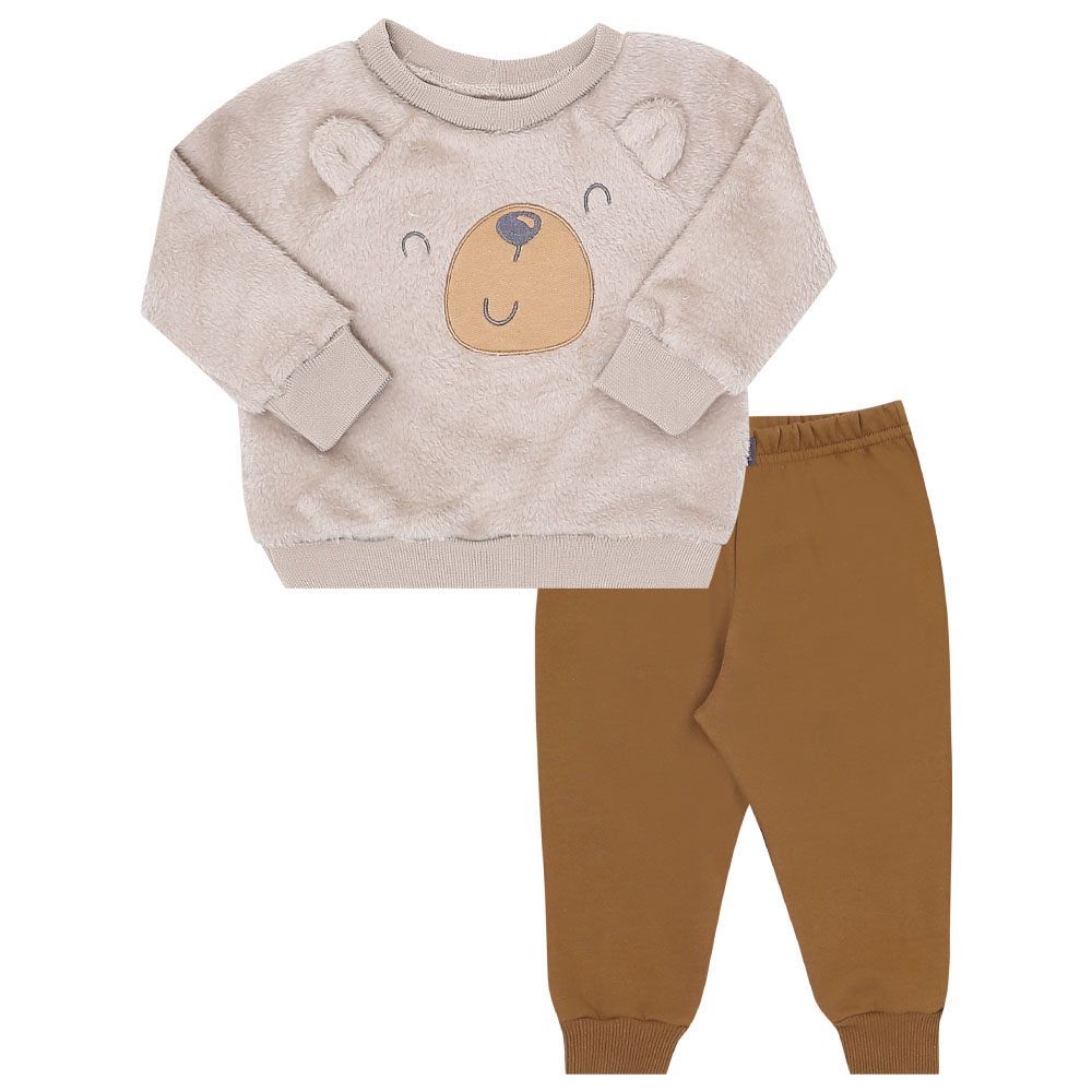 Conjunto Bebê Menino - Cáqui - 49560-416