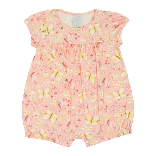 Macacao Bebê Menina - Digital Rose - 50507-1123