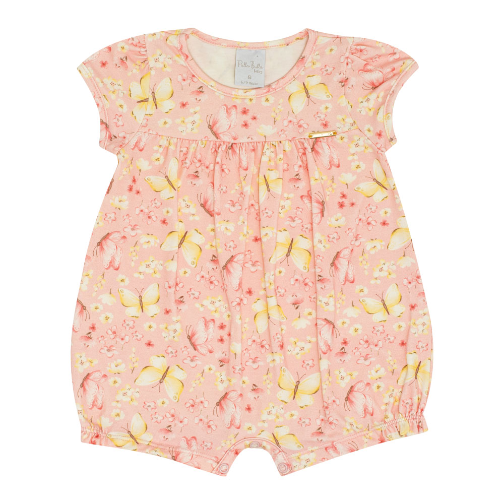 Macacao Bebê Menina - Digital Rose - 50507-1123