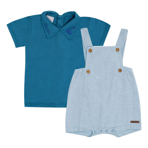 Conjunto Bebê Menino - Azul - 50571-64