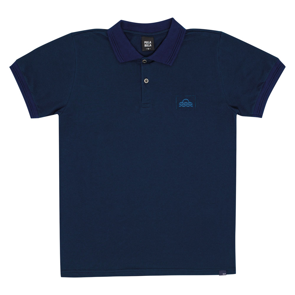 Polo Juvenil Menino - Marinho - 50863-58