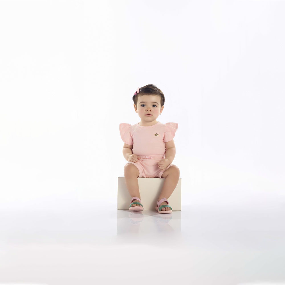 Body Bebê Menina - Rosa - 52103-11