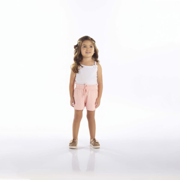 Short Primeiros Passos Menina - Rosa - 52205-11
