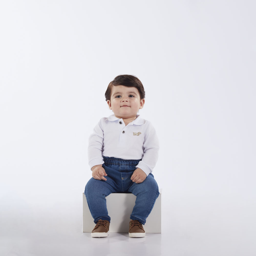 Calça Bebe Menino - Azul - 52666-1125