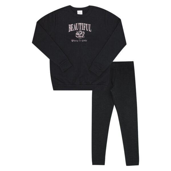 Conjunto Infantil Menina - Preto - 52838-51