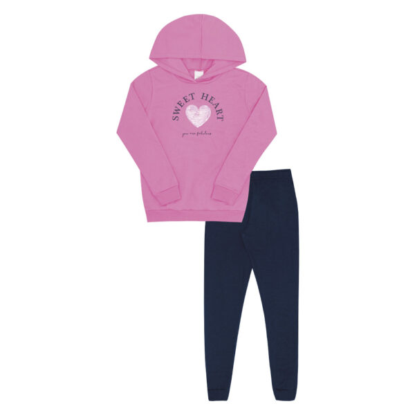 Conjunto Infantil Menina - Rosa - 52841-13