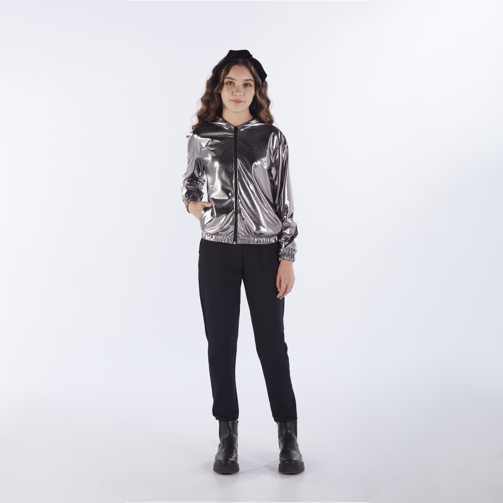 Jaqueta Juvenil Menina - Cinza - 52919-355