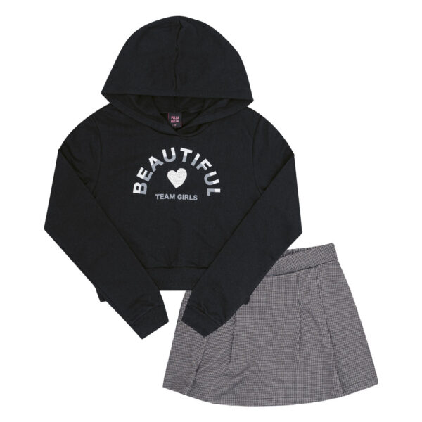 Conjunto Juvenil Menina - Preto - 52932-51