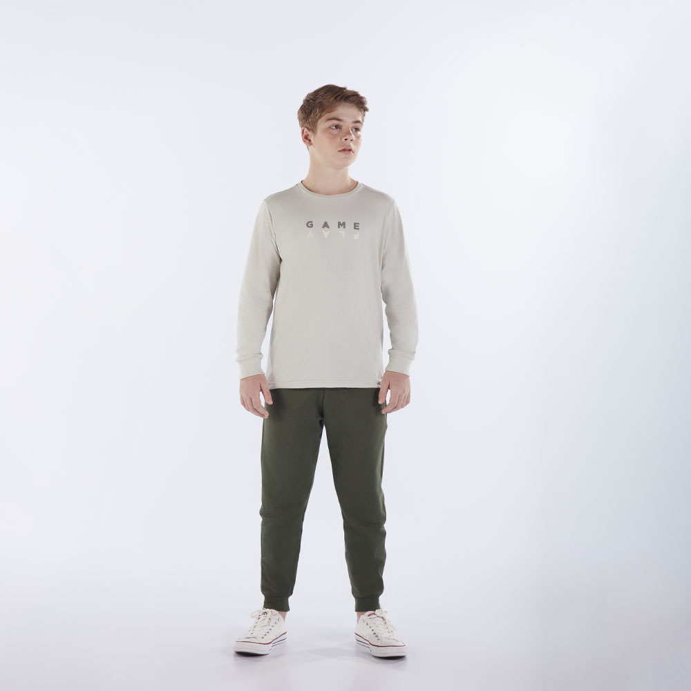 Camiseta Juvenil Menino - Cinza - 52960-354